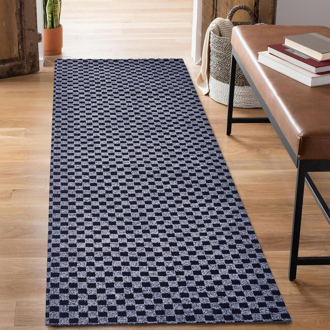 2' x 6' Runner Rugs with Rubber Backing, Outdoor Indoor Utility Non Slip Carpet Rug Runner for Hallway, Custom Size Area Rugs Mat for Entryway Balcony Patio Kitchen Garage Stair Laundry