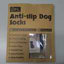 PICK FOR LIFE Non Slip Dog Socks with Grippers Prevent from Licking Paws,Anti-Slip Dogs Grip Socks for Senior Dogs on Hardwood Floor(Grey,2Pairs,L)