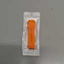 DaQin Ocean Band for Apple Watch Ultra 3/Ultra 2/Ultra 49mm 46mm 45mm 44mm 42mm Men, Soft Silicone Breathable Waterproof Sport Wristband Strap for iWatch Series 11 10 9 8 7 6 5 4 SE 3 2 1 (Orange/Black)