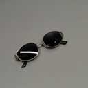 Livho Retro Polarized Sunglasses - UV400 Protection, Oval Shape, Metal Frames - Matching Soft Case Inlcuded