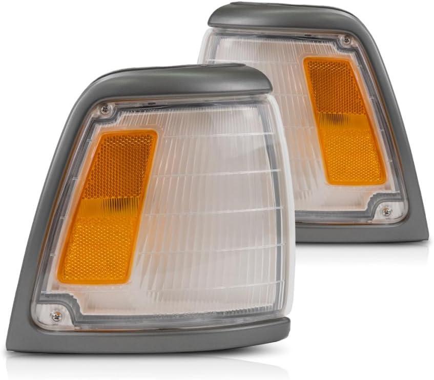 For 1992-1995 Toyota Pickup 2WD DLX/SR5 Front Parking Light Driver and Passenger Side Pair For TO2520126