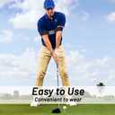 Golf Swing Arm Band - Elastic Nylon Golf Training Aid Band - Swing Correcting Posture Motion Fixer Power Band - Swing Correcting Trainer Band for Golfers (2 Pack)