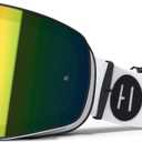 Havoc Racing Magnetic Frameless Goggles - For Motocross, Dirt Biking, Snowboarding, ATV, & UTV - UV Blocking Anti-Fog Goggles (Bundle - Goggles, Clear Lens & Case, Tempest)