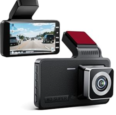 4-inch dashcam, 1080P Full HD car Video Recorder, Equipped with a 170 Ultra-Wide-Angle Lens, Night Vision Function, and Loop Recording.