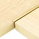 uxcell 2.9ftx0.24 T Molding Floor Transition Strips Gold 4Pcs