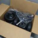 BABELIO Baby Balance Bike for 1 Year Old Boys Girls, 10-36 Month Toddler Balance Bike, 4-Wheel Off-Roader Design, Adjustable Seat & Handlebar - Black