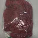 Sattiyrch Christmas Tree Skirt, 36 inches Luxury Cable Knit Knitted Thick Rustic Xmas Holiday Decoration, Burgundy (36in)