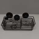 TAILI Shower Caddy Suction Cup 2 Pack with Hooks & Soap holder, Heavy Duty Shower Organizer for Bathroom, No Drilling Bathroom Organizer with Large Capacity, Black Metal Storage Basket