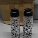 Funnymoom 12 Pcs Soccer Water Bottles Bulk 17 oz Soccer Sports Bottle with Leak Proof Flip Top Reusable Plastic Water Bottles for Team Gift Accessories Sports Party Favors Supplies