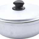 IMUSA Traditional Caldero made in Colombia with Lid, 4.8 Quart, Silver