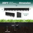 Metal Landscape Edging 5" H x 40" L, 6 Pack, Steel Garden Edging