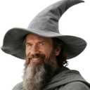 HOMELEX Black Witch Hat Adult Wizard Hat Sorcerer Accessories Halloween (Grey)