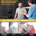 SPOBTRACE Shoulder Brace For Torn Rotator Cuff For Men Women, Adjustable Shoulder Compression Sleeve Support Brace Arm Sling Immobilizer For Pain Relief,Sleep,Injuries(3XL/4XL)\