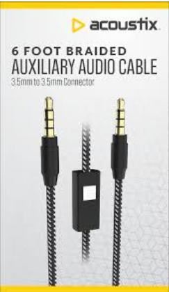Acoustix™ Auxiliary Audio Cable - Black