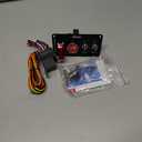 Joinfworld Relay Box Fuse Relay Box 12V Automotive Universal Fuse Panel with 6 Way Relays and 14 x ATC/ATO Blade Fuses 12 Volt Fuse Box Waterproof with Led Light and Relay Module