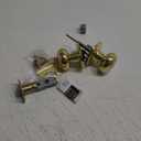 Copper Creek CK2030PB Colonial Door Knob, Privacy Function, 2 Pack, Polished Brass