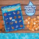 Pool Bingo Diving Game for Kids- Summer Party Fun Edition - Dive & Call 30 Sinking Animal Themed "Numbers", Fill Your Card- 150 Marker Chips &16 Double Sided Waterproof Play Cards & Bag, Xmas Gift