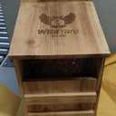 Owl House Cedar - Prebuilt Barn & Screech Owl Nesting Box - Easy Hang & Clean - Wood Shavings & Screws Included