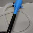 HORUSDY Portable Battery-Operated Fuel & Water Transfer Pump, 2.2GPM Automatic Siphon Pump for Gas Can & Tank, Handheld Liquid (Blue)