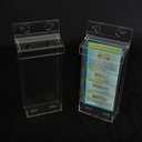 Clear Outdoor Waterproof Brochure Holder with Lid Large Real Estate Sign Holder Flyer Display Wall Mounting Literature Dispenser (2 pack)