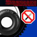 AR-PRO Relacement 24x12-12 Heavy-Duty Inner Tubes for ATV, Lawn Tractor, Mowers, Golf Cart, Snow Blowers, and More - With TR13 Straight Valve Stems - Made from Durable Butyl Rubber (2-Pack)