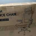 Fizzin Ergonomic Office Chair, 400 LBS Computer Chairs with Adjustable Lumbar Support, Breathable Mesh Desk Chair Ergonomic with Thickened Cushion, Comfy Home Office Desk Chair (Lake Blue)