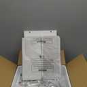 BOLUO White Nightstand with Charging Station, LED Night Stand with 2 Fabric Drawers, Bedside Table with USB Ports and Outlets, Nightstand for Bedroom Modern