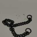 Dog Chain Collar Black Color High Polished Stainless Steel Cuban Link Strong Heavy Duty Chew Proof Walking Chain Leash Collar for Small Dogs(19mm, 12") (12" recommend dog's neck:8"~10")