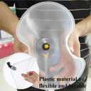 Drift Guard with Flat Sprayer Nozzle,Prevents Drift of Fine Droplets,for Use with Backpack Sprayer Small Drift Guard (clear, 38CM-2PCS)