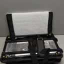 Pet Carrier with Wheels | Delta American Frontier Airline Approved | Two Expandable Sides, Storage Pockets Adjustable Leash | Rolling Dog and Cat Carrier TSA Compliant (Black 17x11x11)