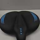 2026 New Ultra-Wide Oversized Bike Seat Cushion for Men & Women, Comfort Memory Foam Bicycle Saddle, Waterproof Universal Bike Seat for Peloton Exercise Road Mountain Cruiser Electric City Bikes