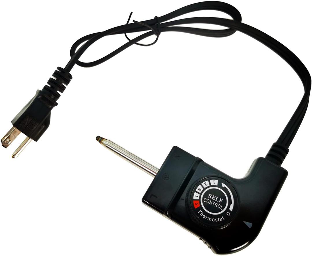 Adjustable Thermostat Probe Cord for Masterbuilt Smokers & Electric Griddles, Electric Skillet, Outdoor/Household Electric Smoker, IFITTING Power Cord with Thermostat Control, 15A/125V