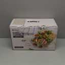 5-Pack Borosilicate Glass Containers with Tempered Lids, 35.2oz/4.4 Cup Airtight Meal Prep Set, Microwave/Freezer Safe (Gray)