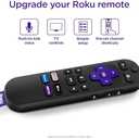 Roku Voice Remote | Replacement TV Remote Control with Voice Control, Simple Setup, & Pre-Set App Shortcuts - Compatible with Roku TV, Players, & Audio Devices