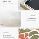 InSimSea Framed Canvas Wall Art Prints, Wall Art for Living Room Bedroom, Beige Abstract Floral Botanical Painting Decor, Classic Retro Rustic Farmhouse Wall Shelf Decor, 12x16inch