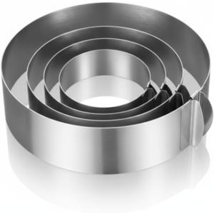 Amylove 12 Inch Round Cookie Cutter Adjustable Circle Cookie Cutter Stainless Steel Round Cake Trimmer for Baking Kit Mousse Layered Cake Biscuit Food Tiramisu Pastry