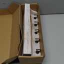 Rebee Vision Pine Wood Key Holder Wall Mount with Shelf for Farmhouse Decor - Rustic Wall Mail Organizer Wall Mounted for Living Room Decor - Perfect Mail Organizer for Home Improvement (Whitewash)