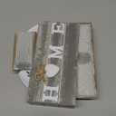 Queekay Trivets Set of 6, 7" Trivets for Hot Dishes Housewarming Gifts New Home, Pots and Pans Farmhouse Trivet Set with Holder Heat Resistant Mat Countertop Protectors for Home Kitchen(Gray)