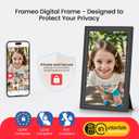 64GB 15.6" Frameo Digital Picture Frame WiFi, Large Electronic Photo Frames 1920 x 1080 IPS FHD Touch Screen, Send Photos from Your Phone from Anywhere, Best Gifts for Parents and Grandparents