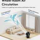CARONSORT Desk Oscillating Fan, AC Air Circulator Fan, 11 Inch Table Fans for Whole Room, Vertical Manual + Oscillating Fan, 3 Speeds, Quiet Fan, for Bedroom/Dorm/Office/Home, Medium