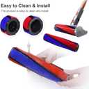 Soft Roller Head Replacement Parts Compatible with Dyson V7 V8 V11 V15 Brush Head Replacement Vacuum Cleaner Soft Rollers Floor Nozzle, Brush Bar Replacements.