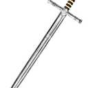 quescu Medieval Knight Toy Sword, 35.6" Plastics Sword Medieval Warrior Costume Accessories for Renaissance Fair Cosplay, Props