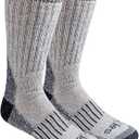 Dickies Men's Heavy Weight Wool Blend Thermal Crew Socks (2 Pairs) (Large)