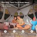 Space Acacia Lite Camping Tent | 4-5 Person Pop Up Tents for Camping | Lightweight & Durable Beach Tent | Level 7 Wind Resistance, UPF 50+ | Quick Setup for Camping & Backyard, Space Acacia Lite-Moonstone