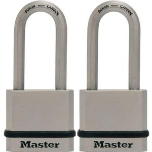 Master Lock M530XTLH Magnum Solid Steel Keyed Alike Padlocks, 1-Pack, 2-Count