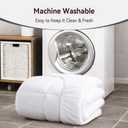 ABENE RV King Mattress Topper for Back Pain Relief, Extra Thick Mattress Pad Pillowtop, Soft Plush Mattress Cover Bed Topper with Deep Pocket, Overfilled Down Alternative Filling, White