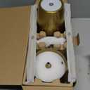 uuffoo 2 Pack Cordless Table Lamp Rechargeable 5000mAH Battery Operated Lights Touch Control LED Portable Desk Lamps 3 Color Dimming for Outdoor Coffee Bedroom Kitchen (Gold)