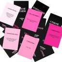 4 x SLIPPERY SLOPE The Ultimate Girls Night Party Game - 5 Topics, 5 Times The Fun - Hilarious Drinking Game for Fun Girls Nights, Bachelorette and Birthday Party