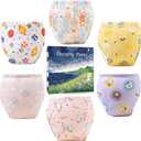 Upairy Potty Training Pants Cotton Absorbent Training Underwear for Toddler Boy and Girls 2T-5T, Soft Absorbent & Leak-Proof with Characters(6PCS, M)