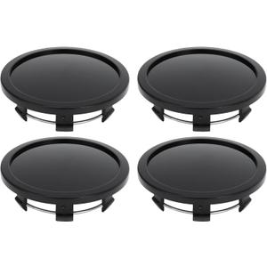 Universal Car Wheel Center Hub Cap/Rim Cover Hub Caps/for Most Cars/Snap-in Plastic 76mm 2.99" OD / 4 Pcs Black